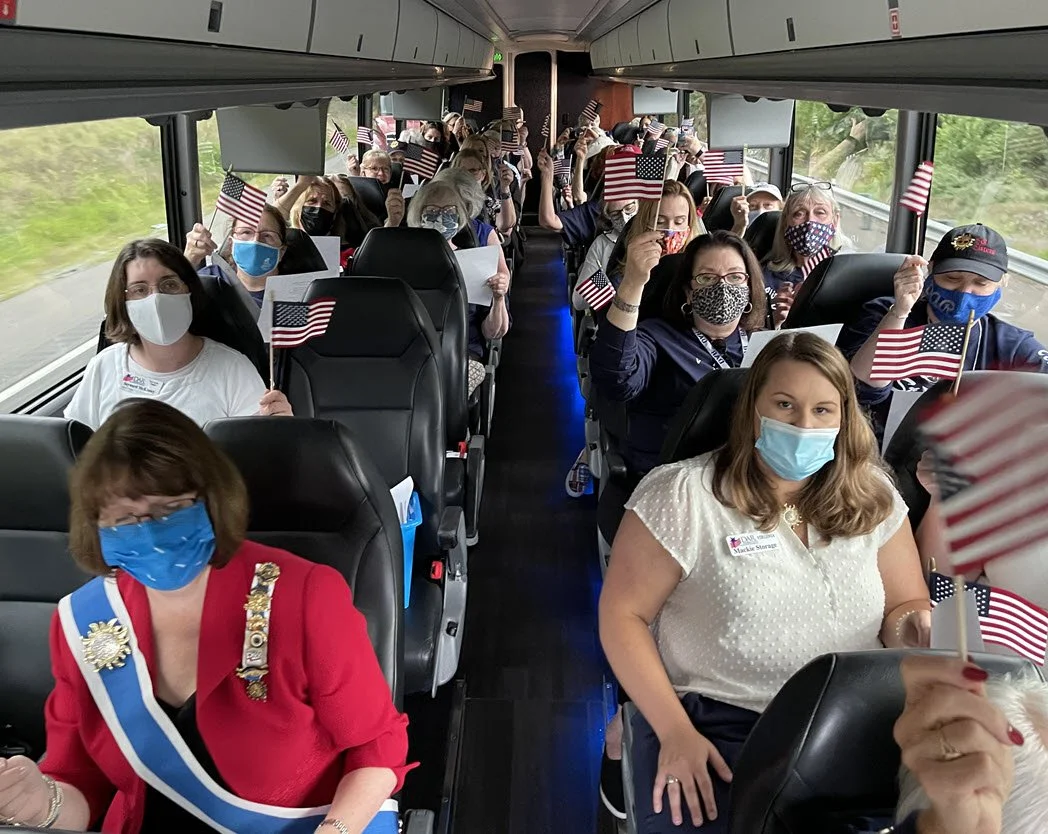 Bus 1 to Smithfield with flags MED.JPG