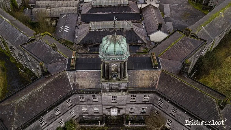 aerial view of st.bridgets in ballinasloe, Ireland
