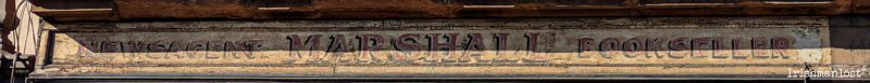 Faded Painted Signage - Newsagent Marshall Bookseller - in belfast