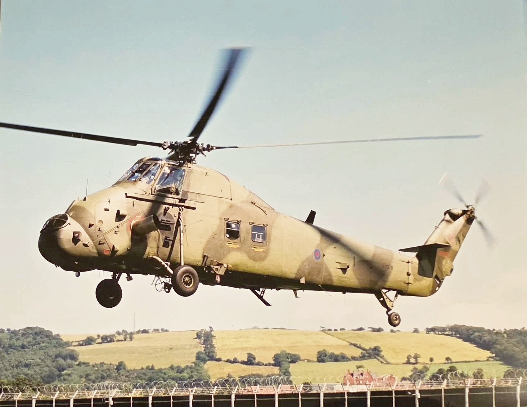 wessex takeoff from moscow camp belfast during the troubles