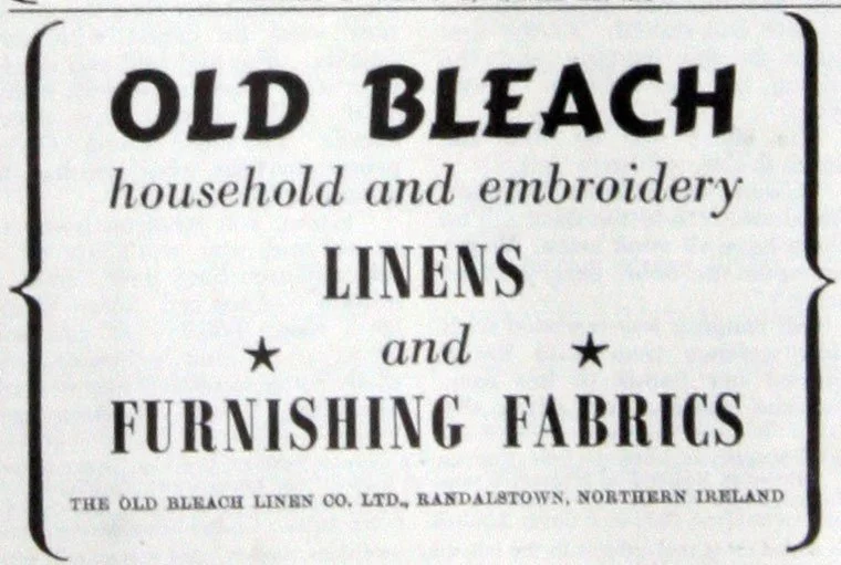 old bleach linen company randalstown advertisement