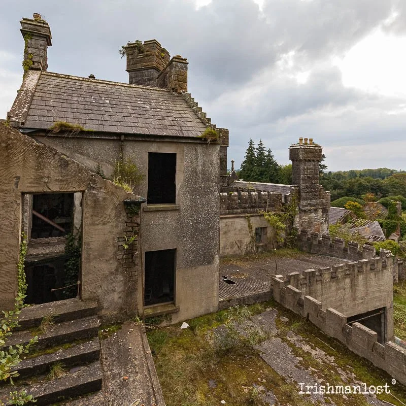 Looking out over the rear of Castle Saunderson