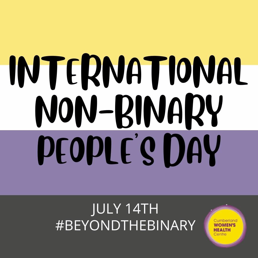 Today we celebrate International Non-Binary People's Day! CWHC seeks to support any woman who identifies as woman, as well as individuals who are gender non-conforming or non-binary that experience difficulty in accessing gender-specific healthcare o