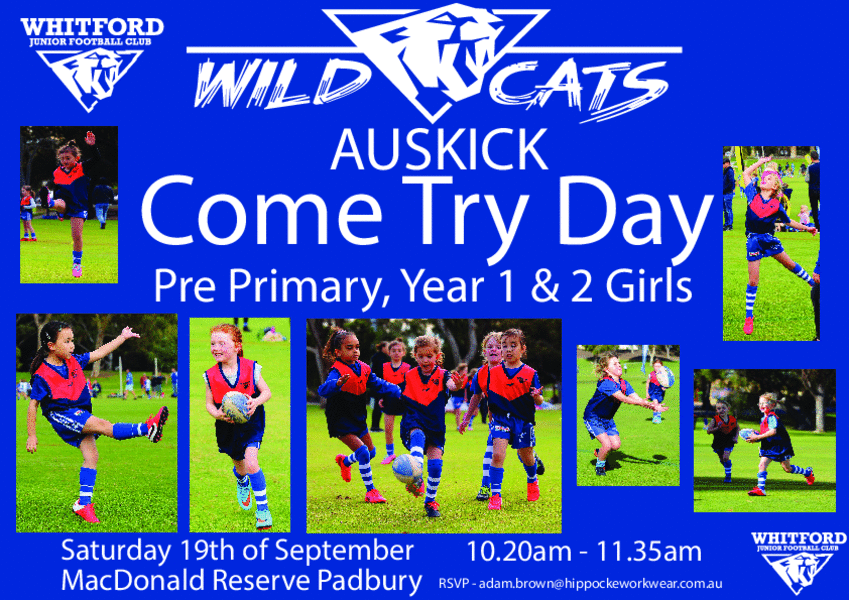 Come &amp; Try Day - Girls Auskick