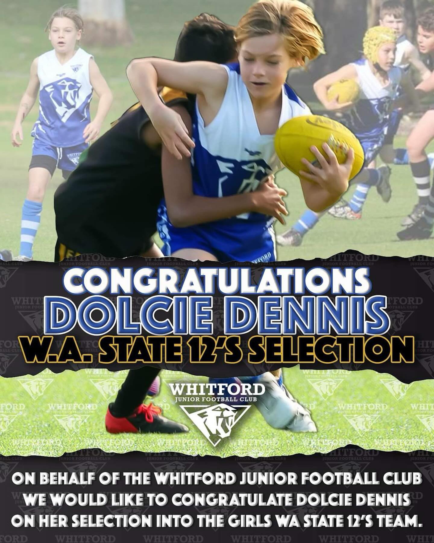 We would like to congratulate Dolcie Dennis on her recent selection into the WA Girl&rsquo;s State 12s Team.
Dolcie continues to hone her craft by playing in the mixed competition, even having played up a year for a few games in 2023.
Congratulations