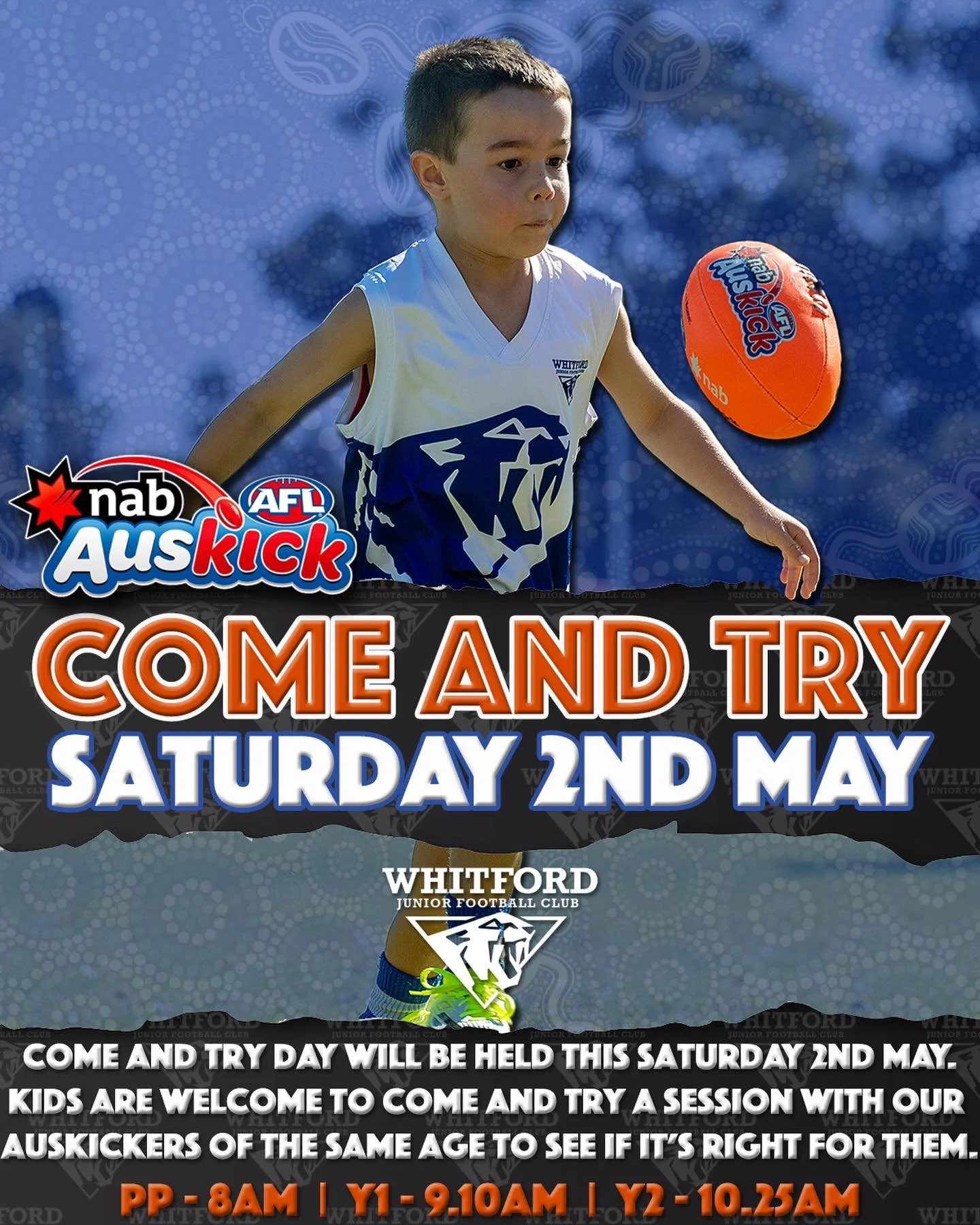 Bring a mate to Come and Try tomorrow!
Times are listed on the flyer&hellip; see you in the morning!!