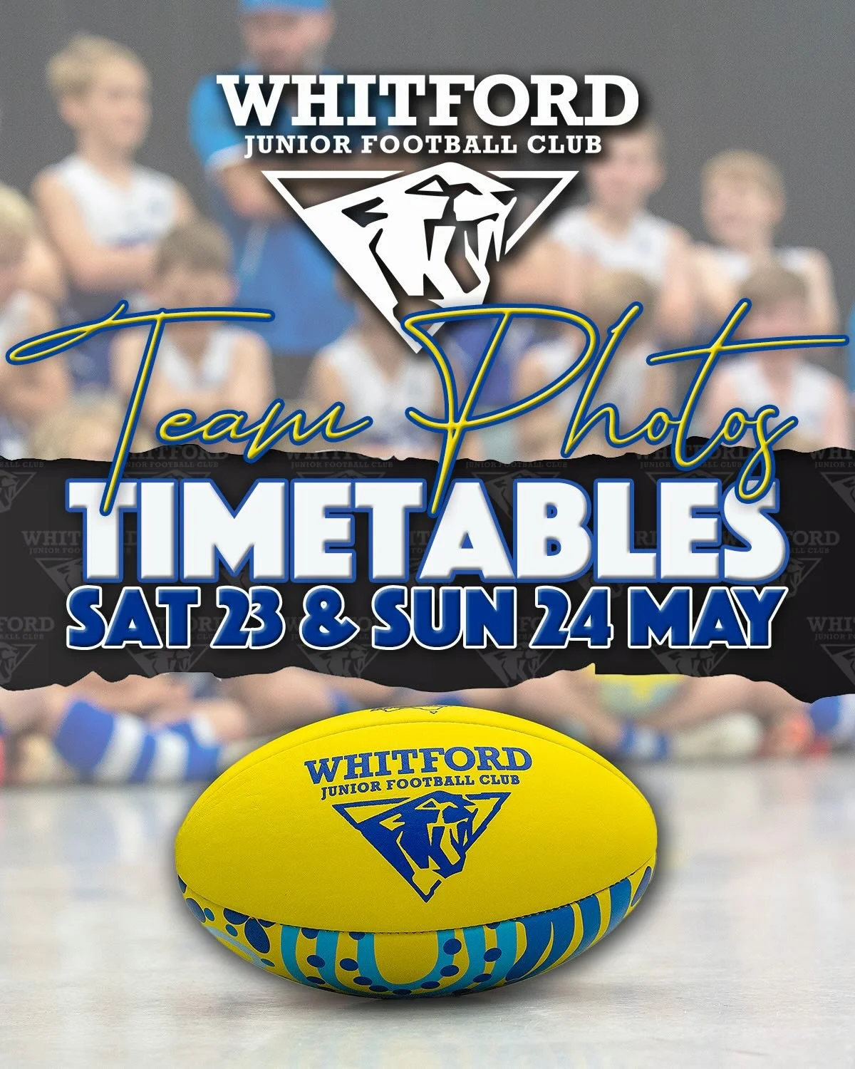 Say Chhheeeeeeessseeeee!!!!
Team Photos are this weekend&hellip; as you can see we have A LOT to get through on the schedule, so please make sure you are ON TIME!!
&bull; Arrive 15mins early!
&bull; Don&rsquo;t wear anything visible under your jersey