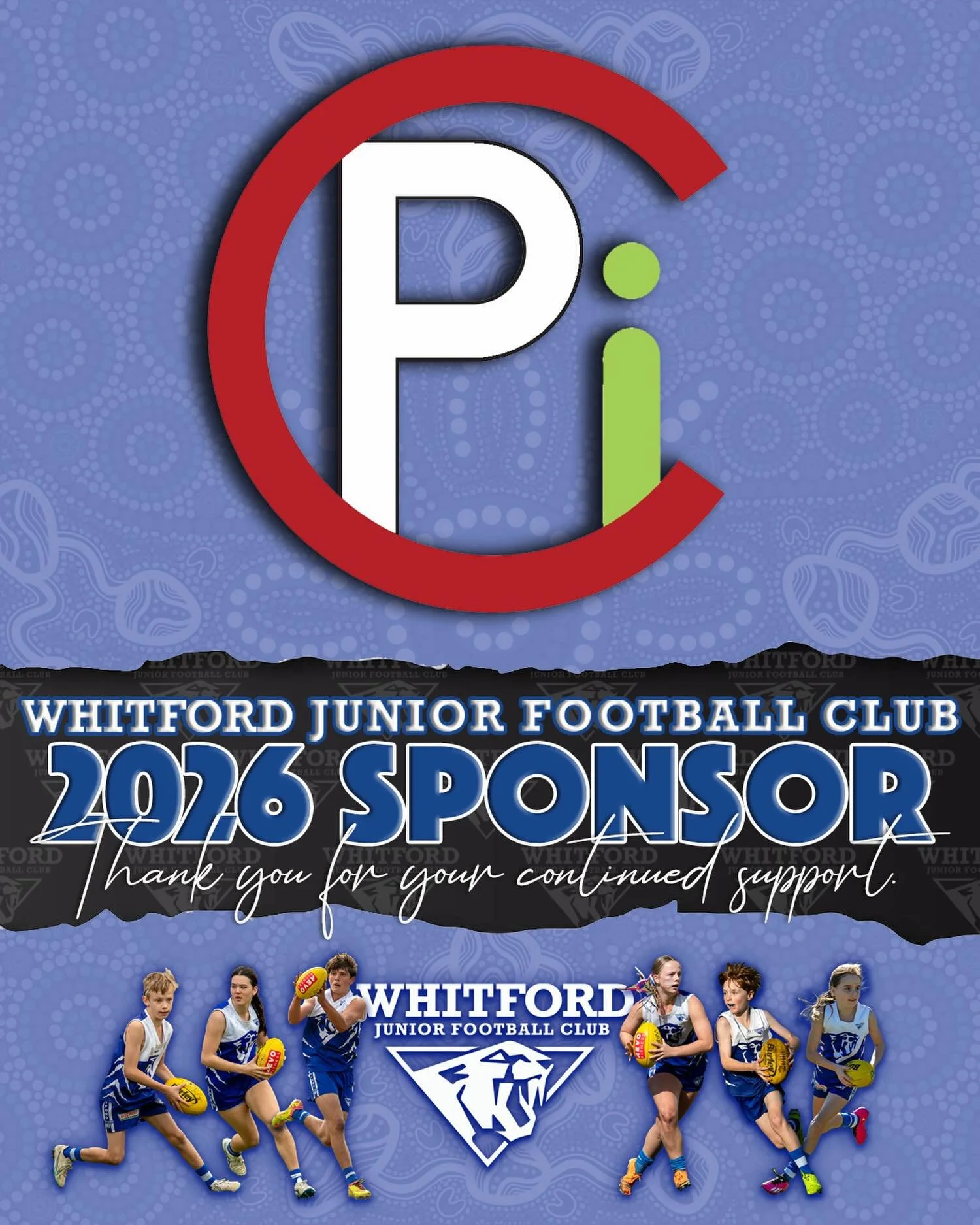 The Whitford Junior Football Club would like to acknowledge Commercial Pipe Installation for their sponsorship and contribution to our football club for 2026.
commpipe.com.au

The entire club appreciates your support!

#wjfc_wildcats