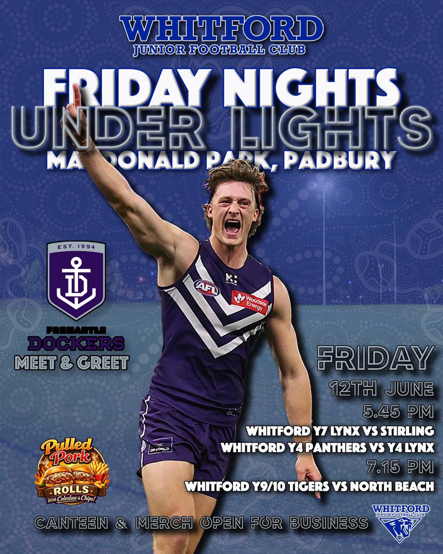 If the footy or the Pulled Pork and Coleslaw Rolls weren&rsquo;t enough to get you down to the club tonight&hellip; we&rsquo;ve been told we have some @freodockers coming down to involve themselves in tonight&rsquo;s proceedings between 4.30-6.30pm!!