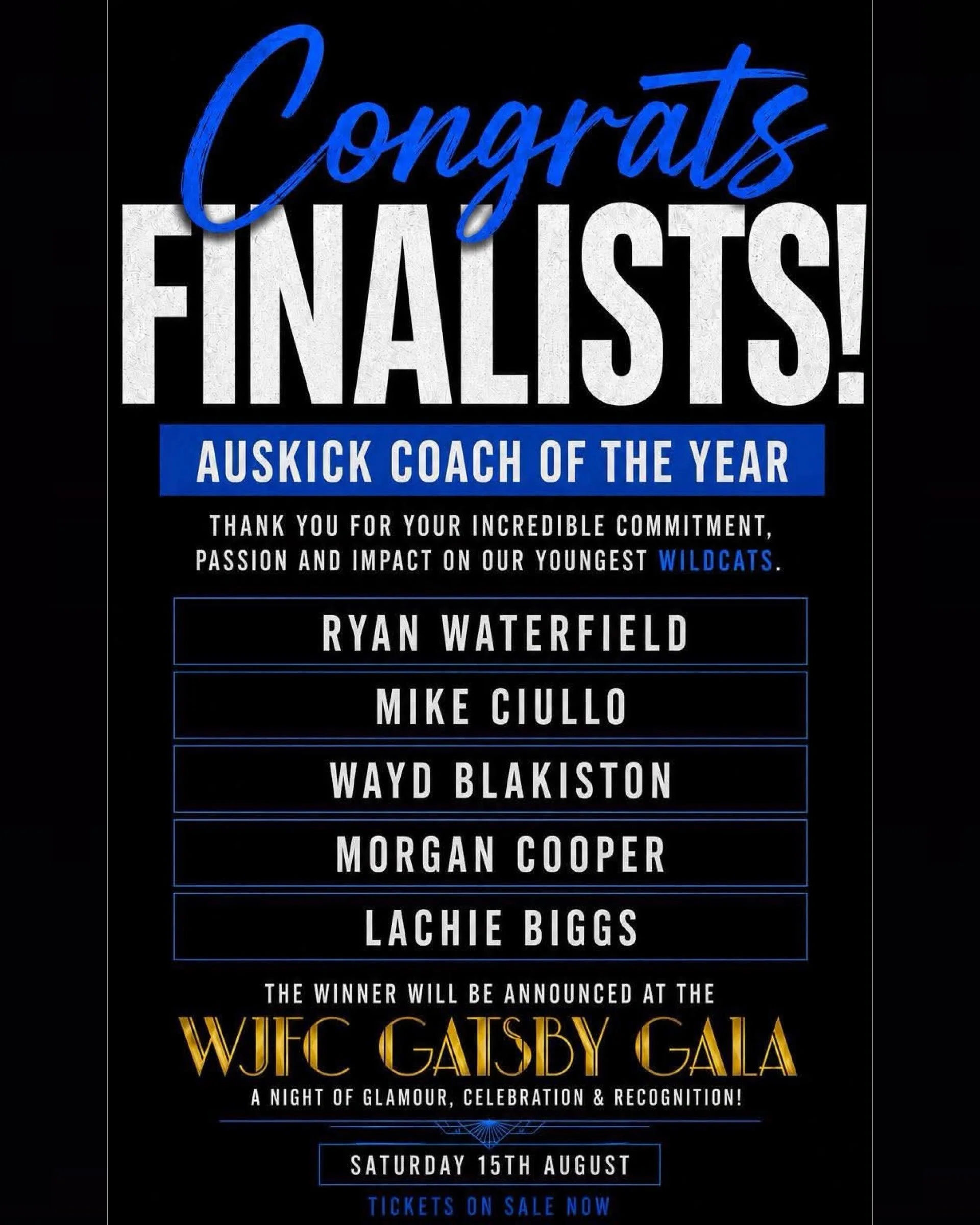 Congratulations to all of the finalists for the Whitford Junior Football Club volunteer awards for 2026.
All winners will be announced this Saturday Night at the Gala!

Good Luck and Thank you to all for helping to make a difference at our club and i