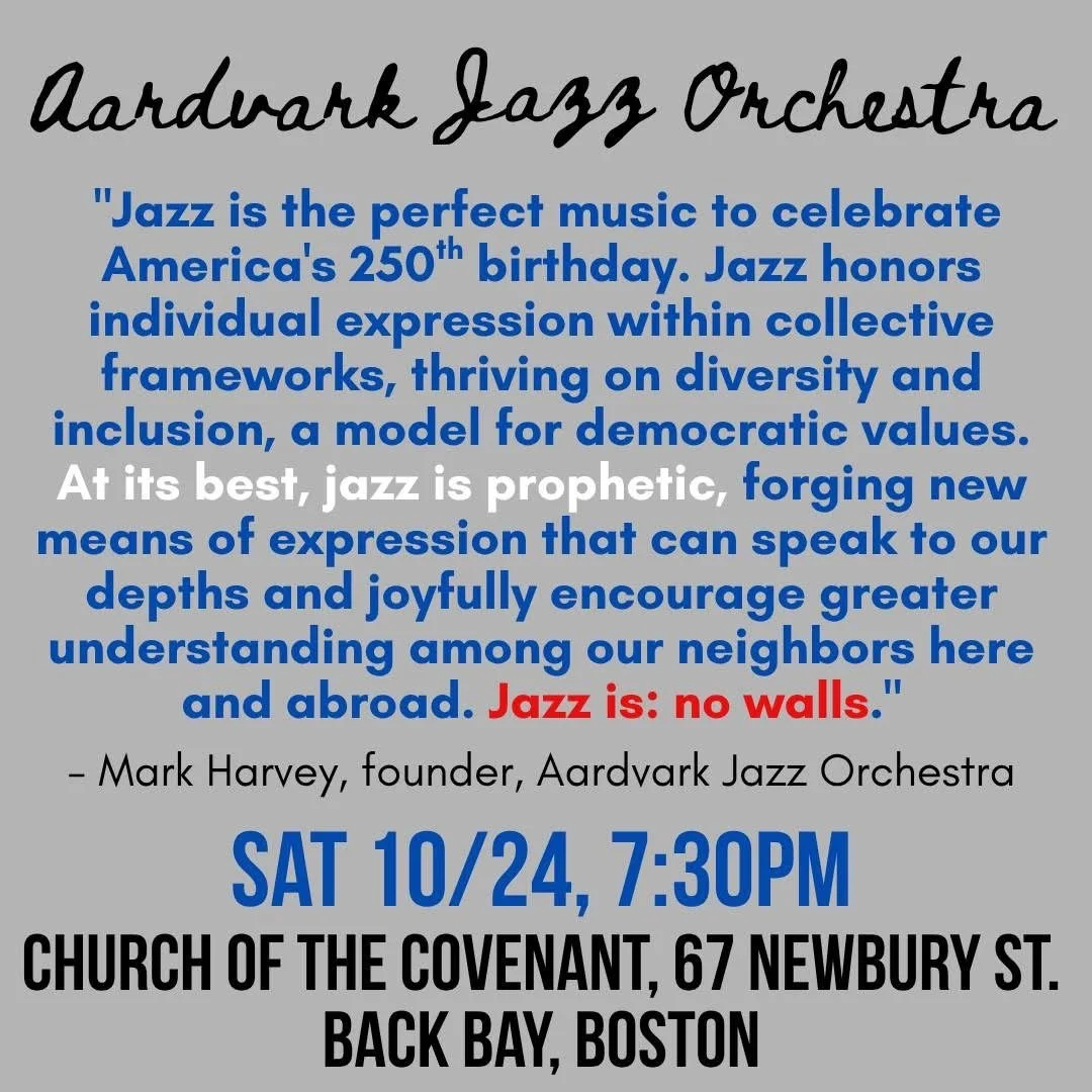 With the Aardvark Jazz Orchestra!!