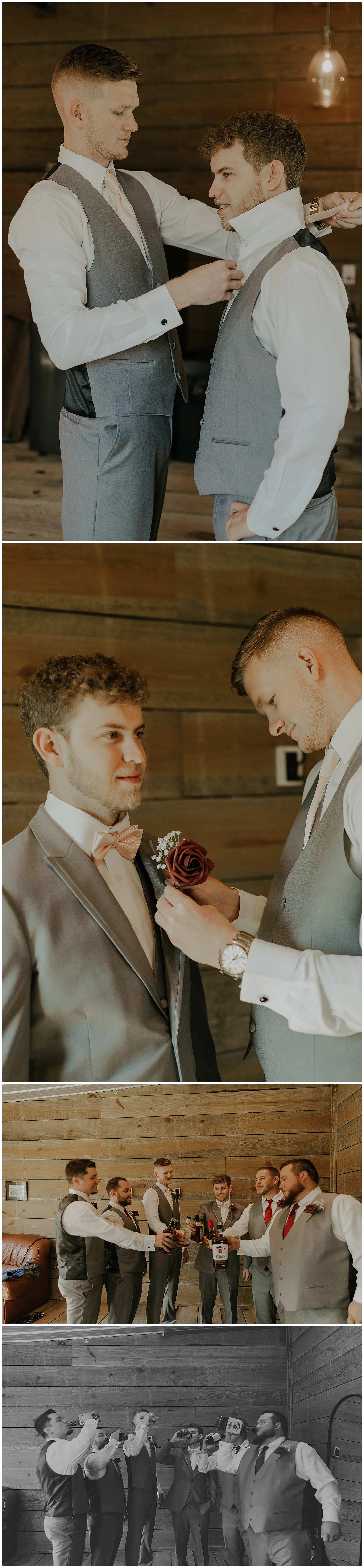 Is it really a wedding day if the groomsmen don’t do shots together?