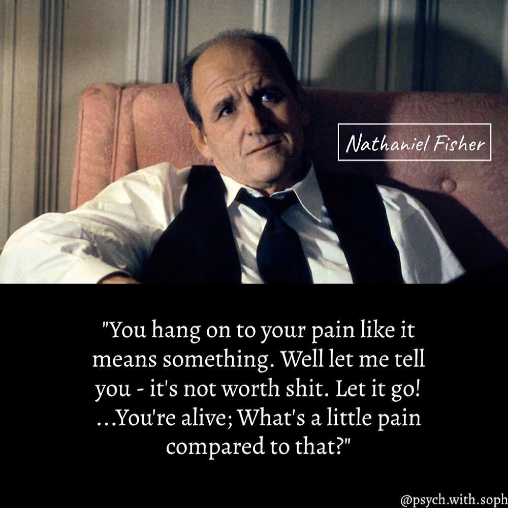 Words from a dead funeral director... Nathaniel Fisher&rsquo;s character is cast so well in HBO series Six Feet Under. The hardest to get to know, most peculiar, and humble he comes at just the right moment to give his remaining family the life advic