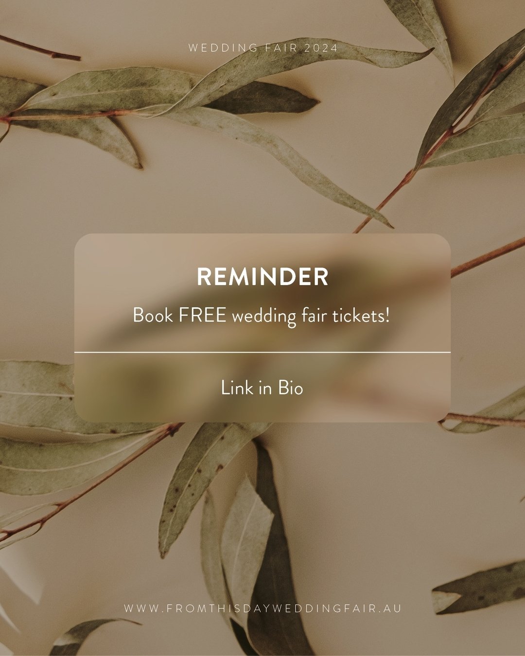 Have you secured your FREE event tickets yet? 

Simply head to the link in our bio and get yours today!

✨ Sunday 27 October
✨ Sabina River Farm
✨ 12:00pm - 3:00pm
✨ Food, drinks, live music, heaps of wedding inspo and local vendors

We can't wait to