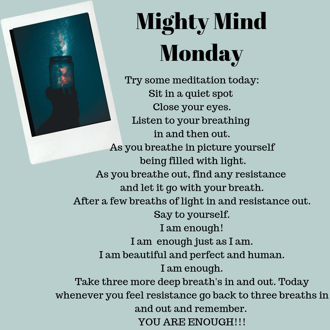 If you have ever wanted to try meditation, but it felt too intimidating. Try this easy mediation where you are just focusing on your breath in and out.