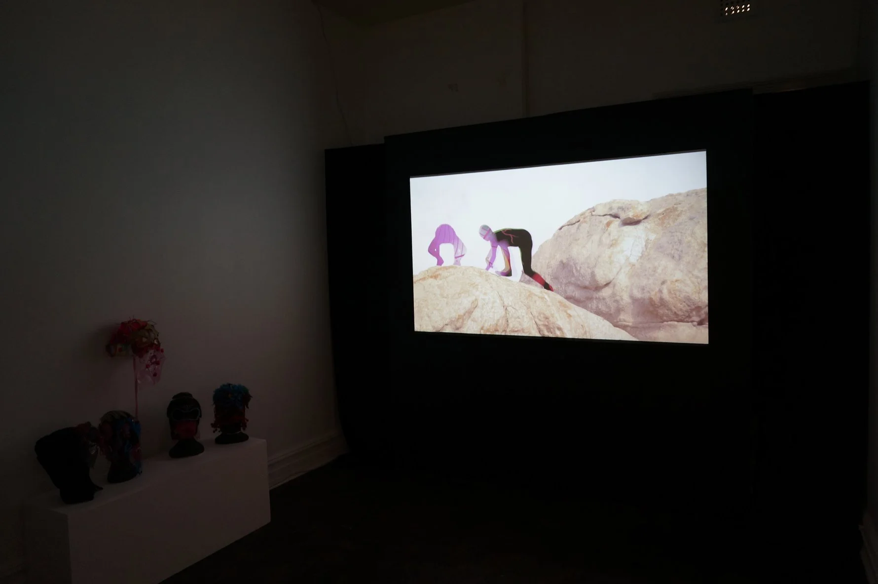 Ascension (installation view), 2018, single channel video, photo courtesy of Cool Change Contemporary.