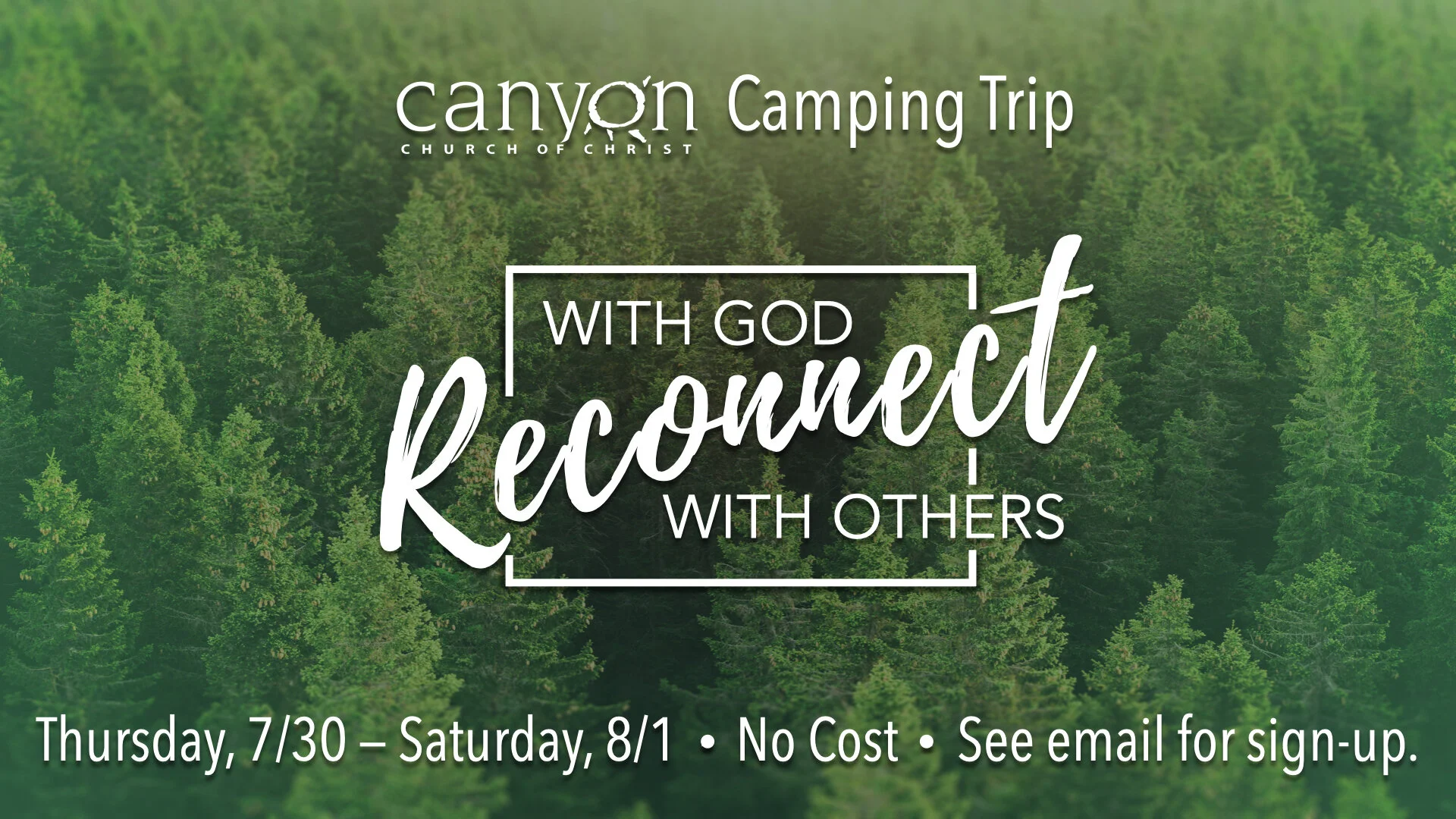 Canyon Church Camping Trip