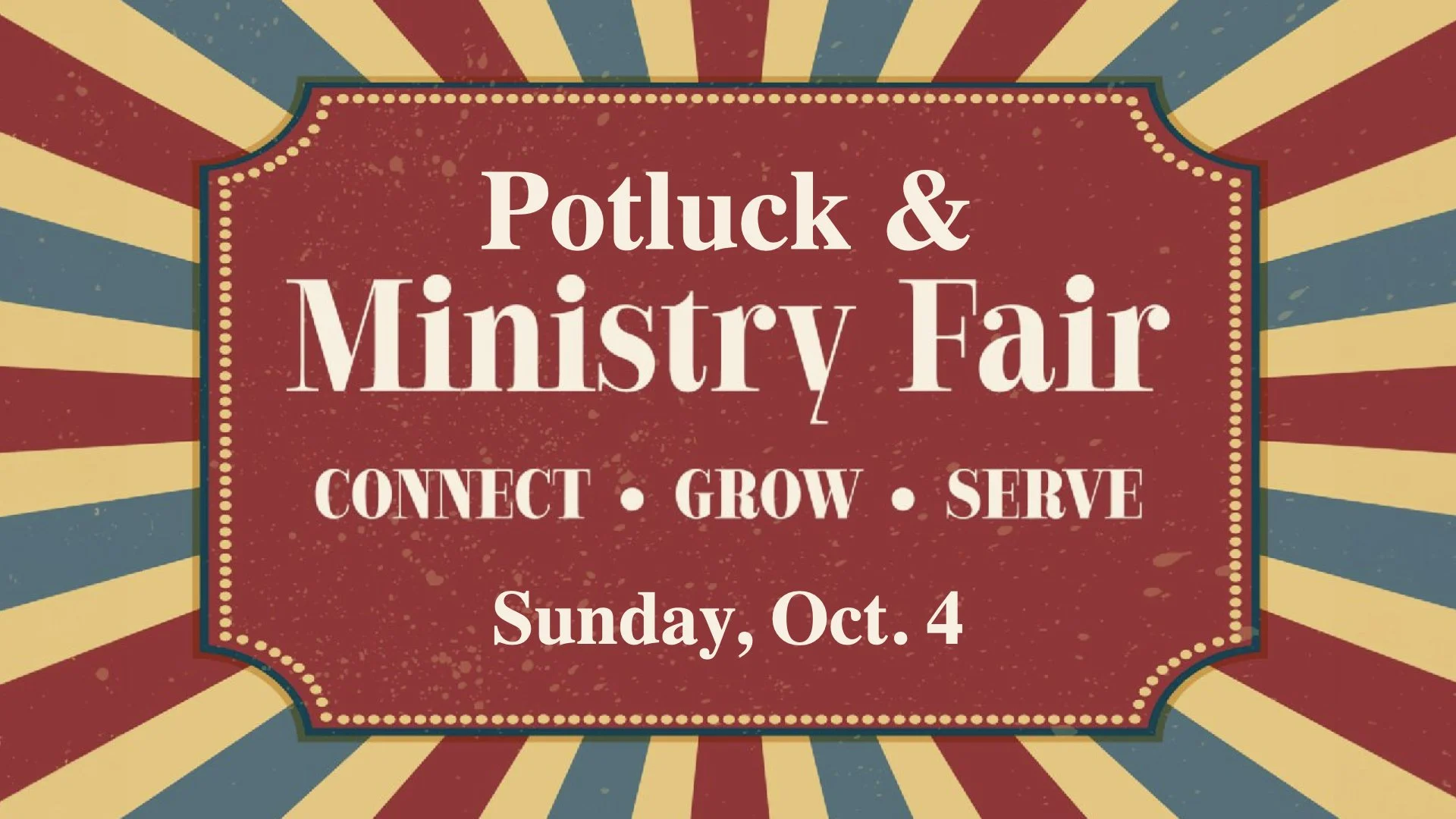 Potluck & Ministry Fair