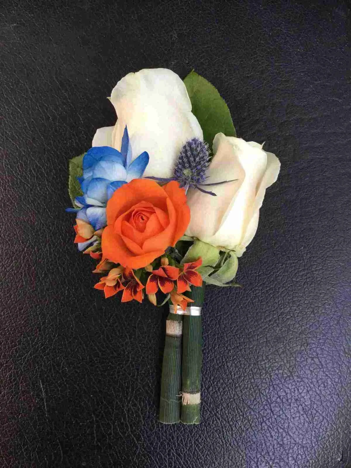 Custom Wedding Bouotonniere in San Rafael & Marin County | Marin Flowers