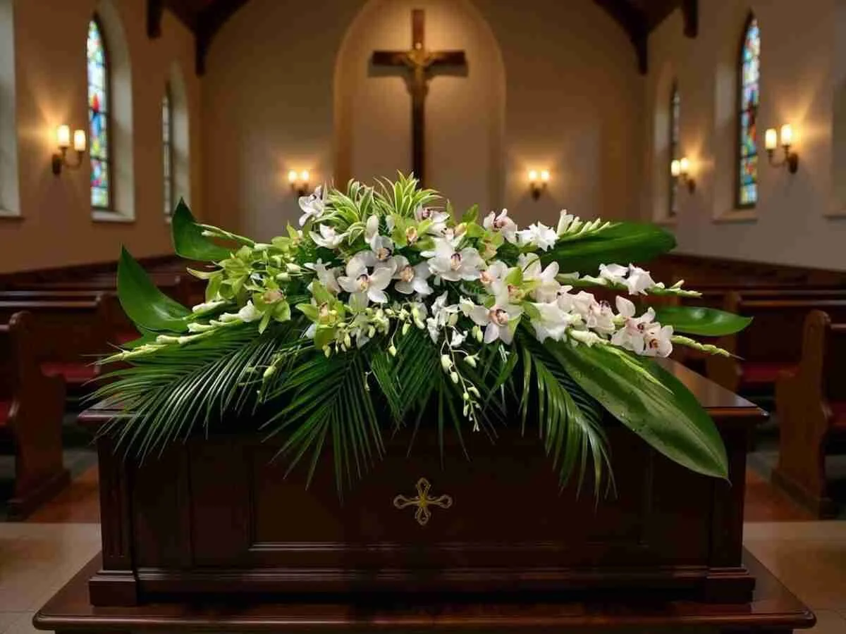 Orchidia Casket Spray