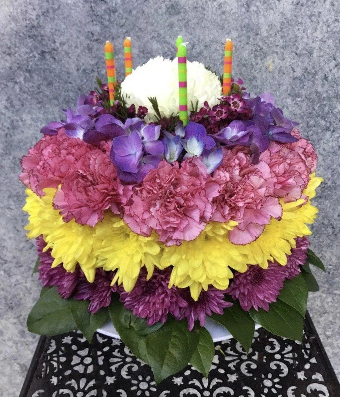 Birthday flower attangement delivery in Marin Cointy by marin Flowers