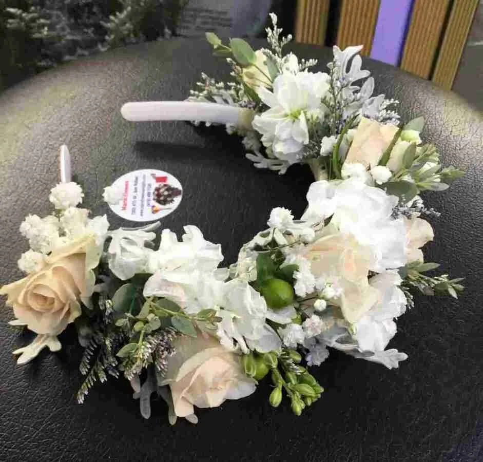 Custom Wedding Flower Crown in San Rafael & Marin County | Marin Flowers