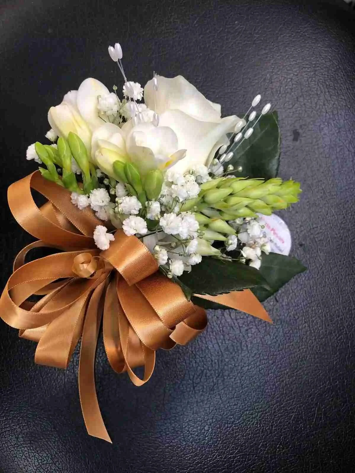 Freesia Wrist Corsage