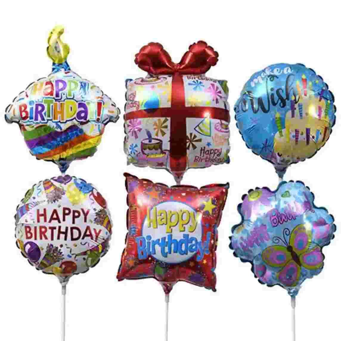 Pre inflated message stick Balloons 4" & 9"