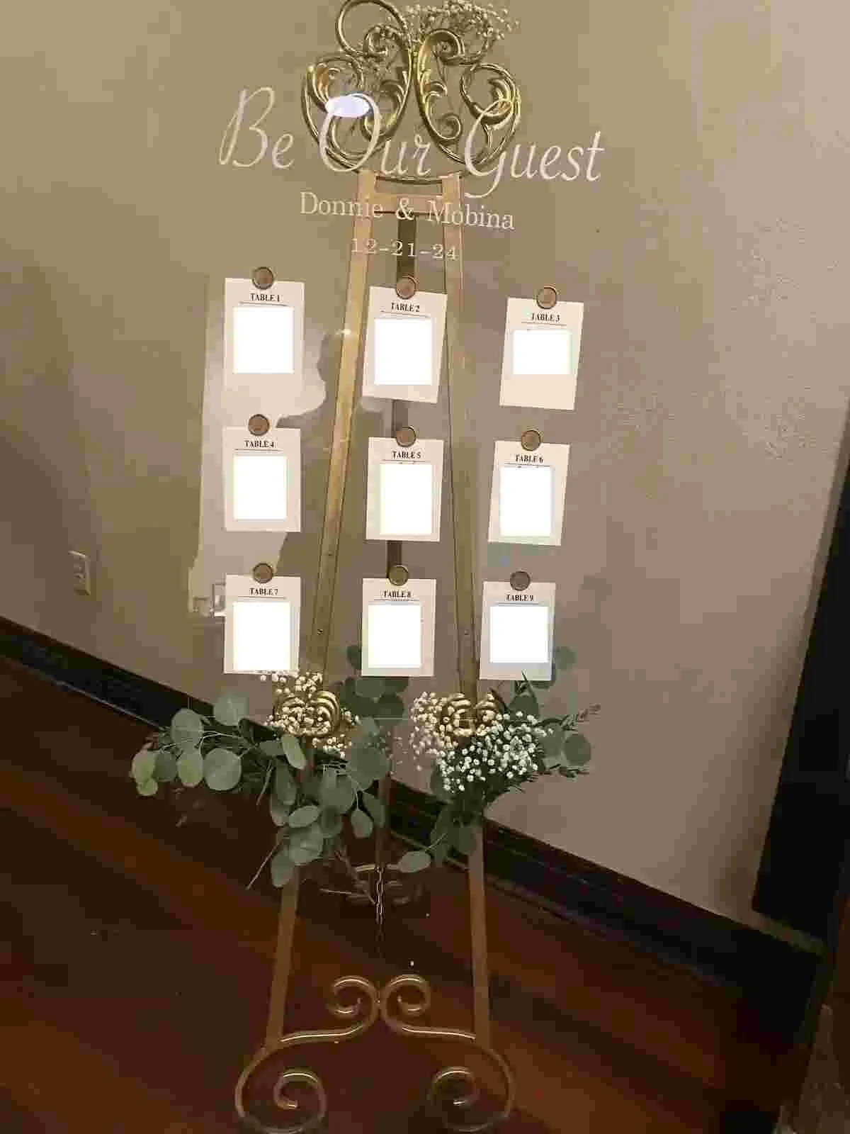 Seat map sign in San Rafael & marin County | Marin Flowers