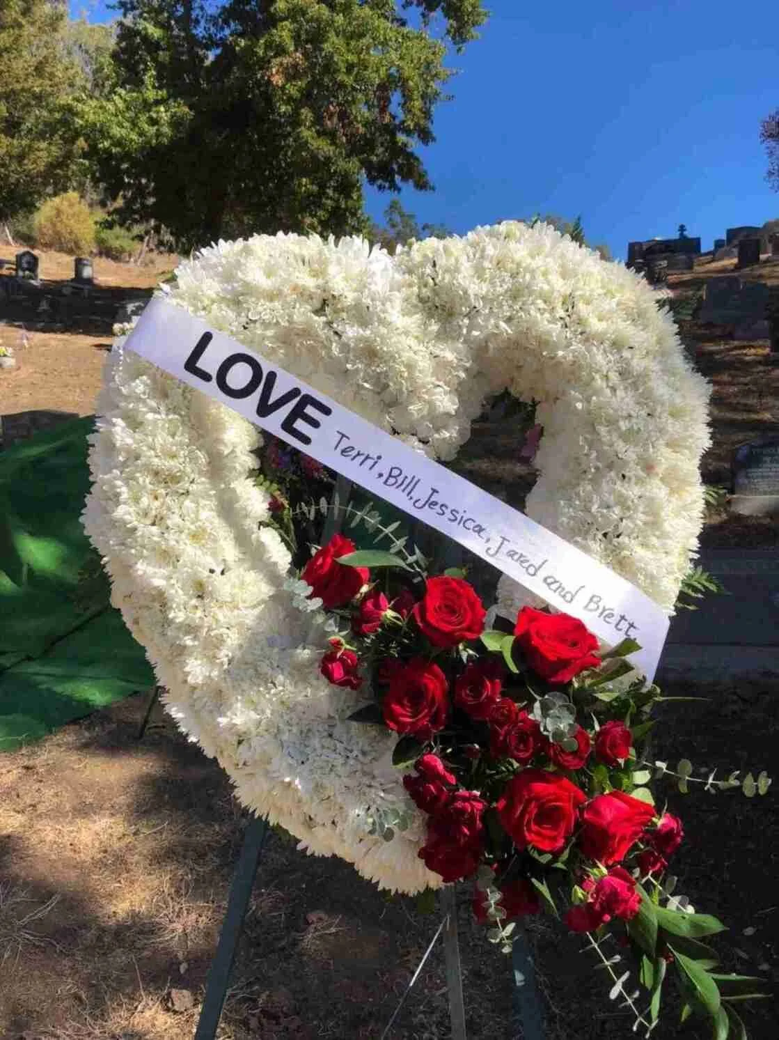 Beloved Heart Sympathy Wreath