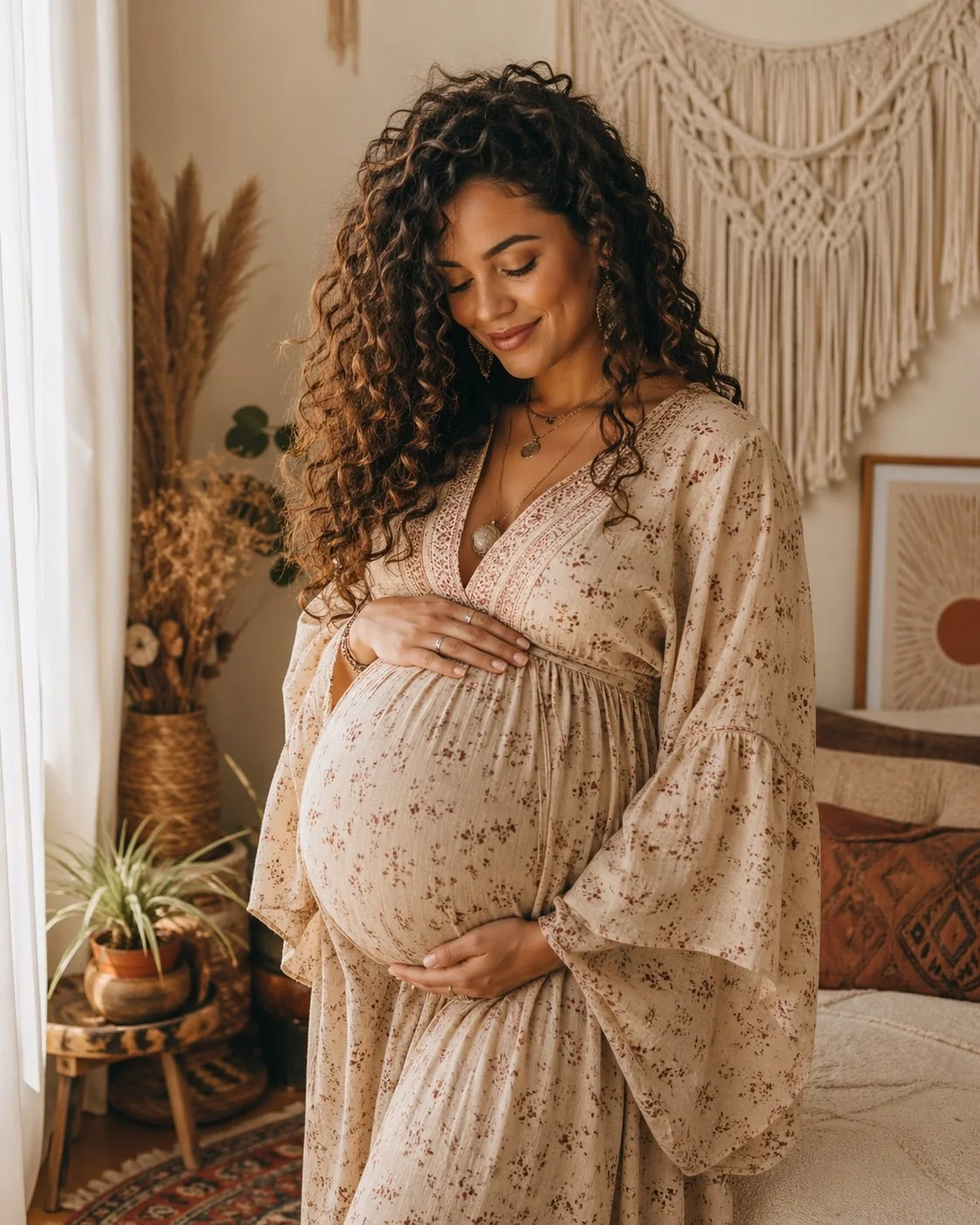 pregnant woman boho.jpg