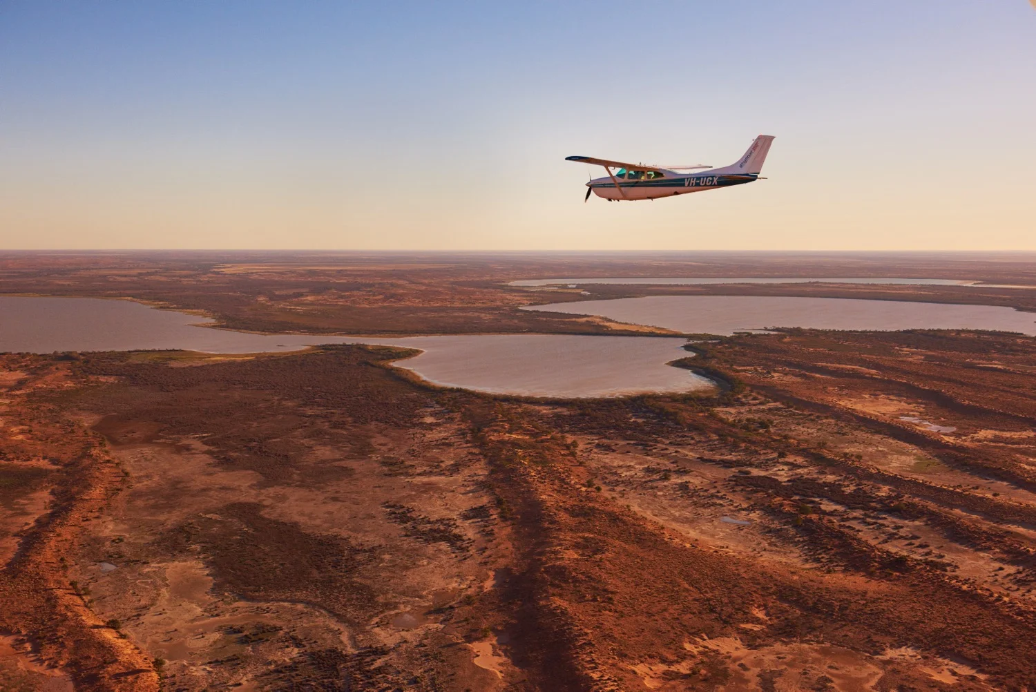 Lake Eyre from the air. Image credit: Adam Bruzzone, South Australian Tourism Commission