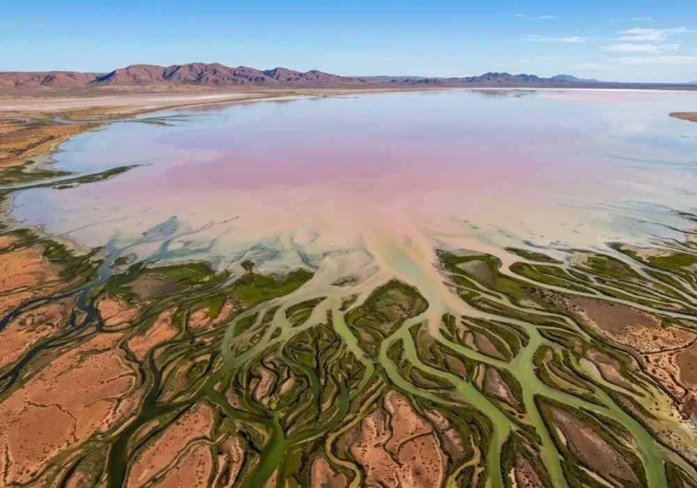 Why is Lake Eyre Sometimes Pink?