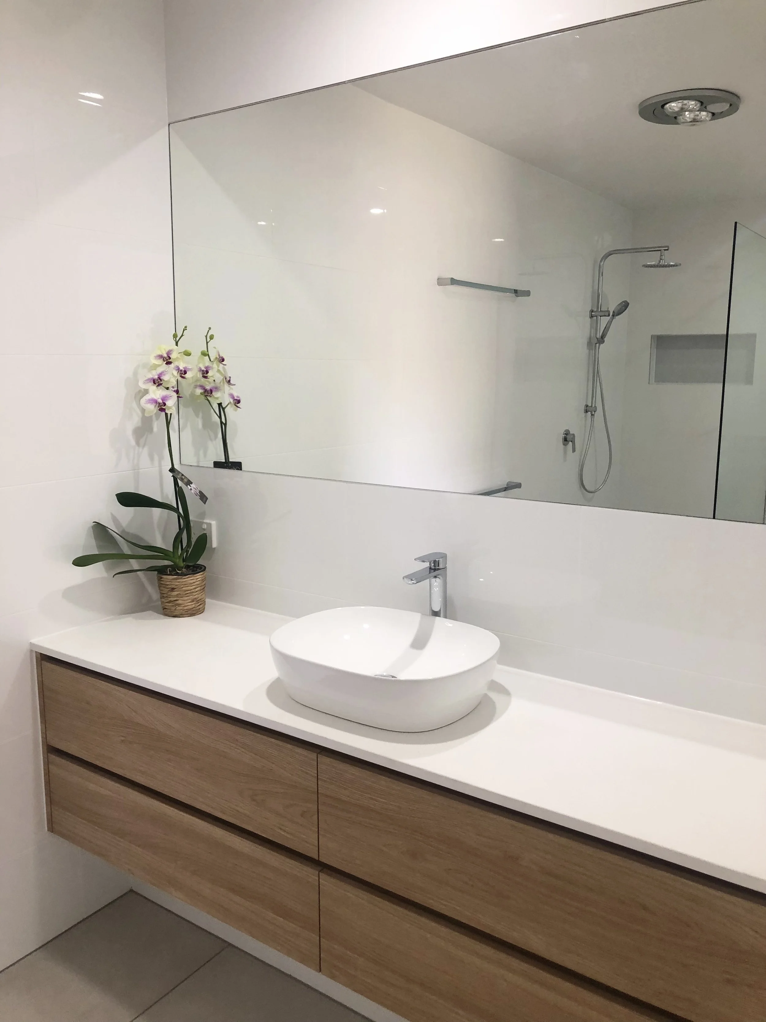A modern bathroom renovation in Coolum Beach Sunshine Coast