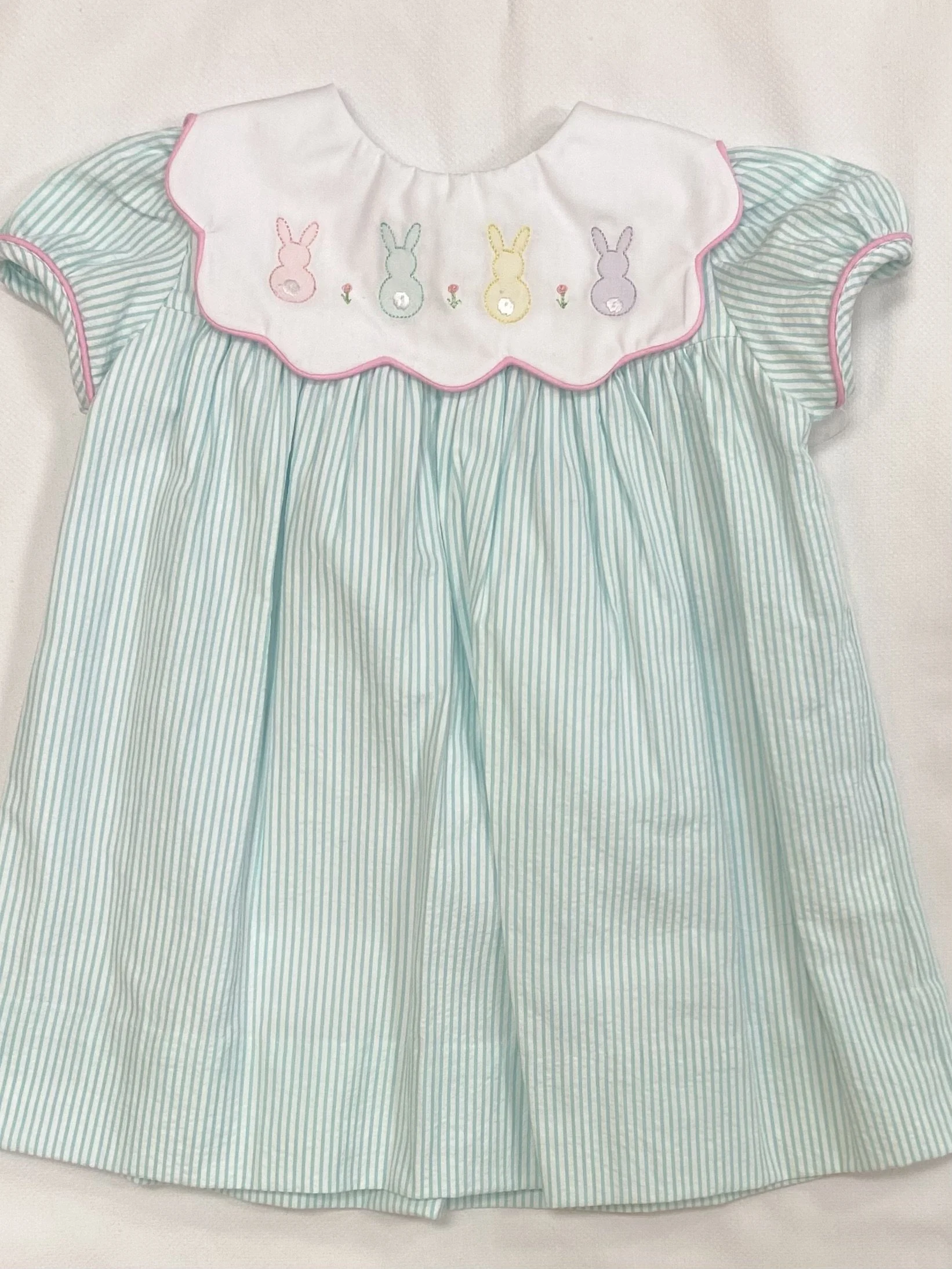 Anavini Couture Boys Blue Bunny French Toile Jon Jon with Shirt main image 1