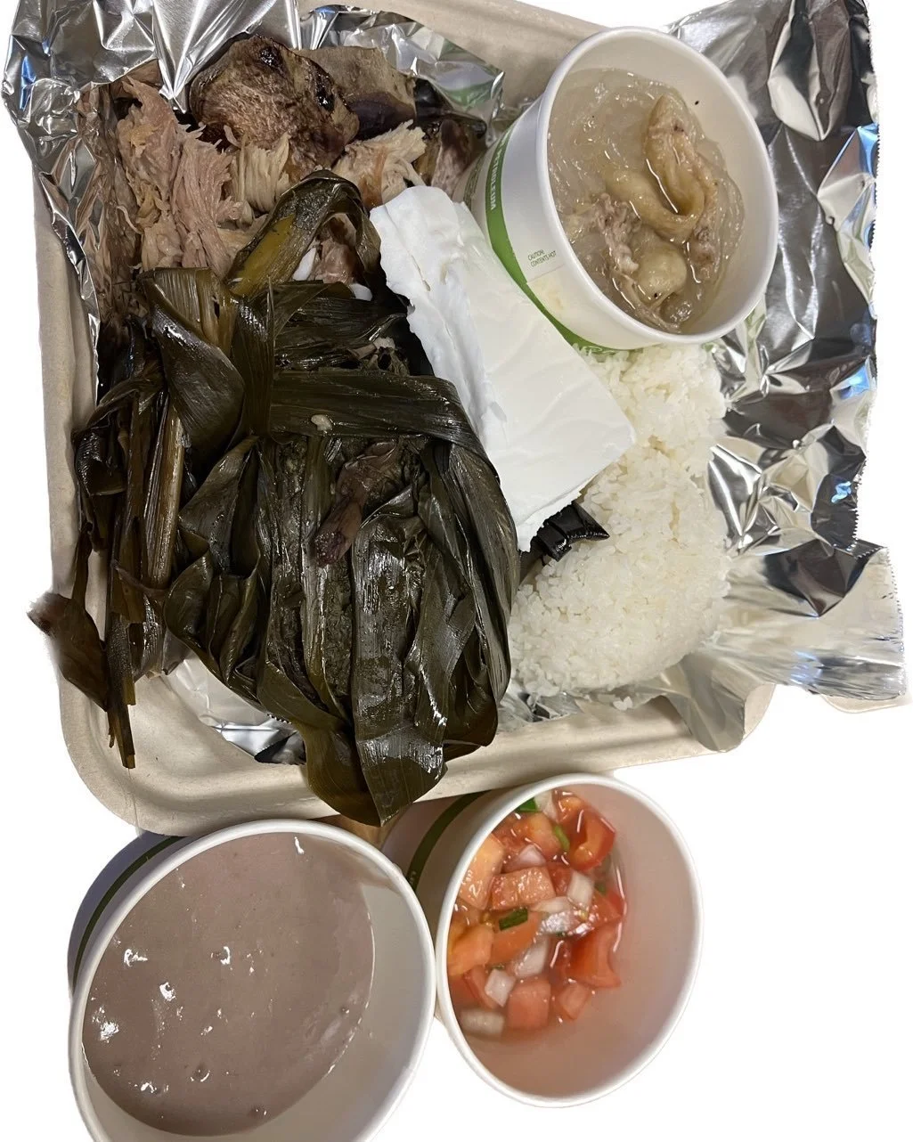 Hawaiian Plate March1,2 &amp;3
Laulau, Kalua Pork, Chicken Ling Rice, Lomi Salmon, Local Poi, Rice, Sweet Potato, Haupia. $25.00. So ono!