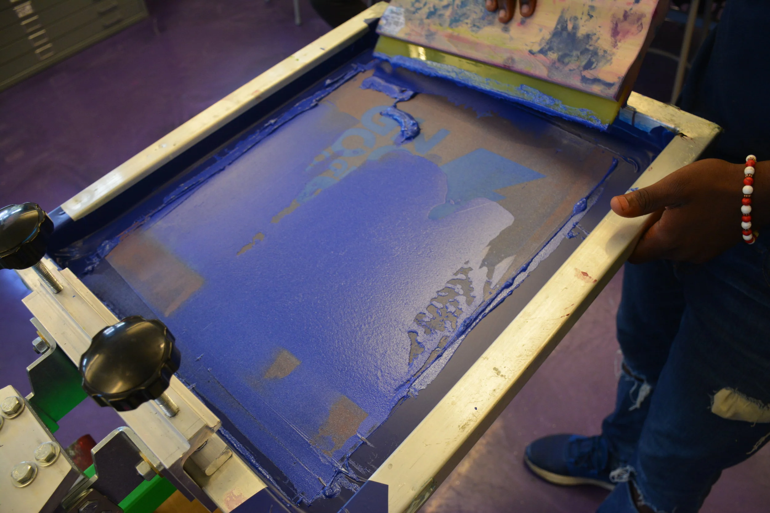  Up-cycle print process at the Greenmount West Community Center 