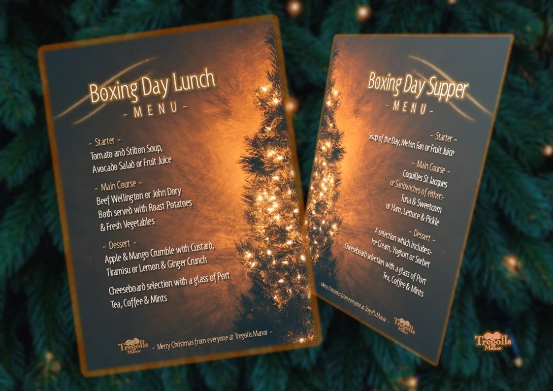 Boxing Day - Menu