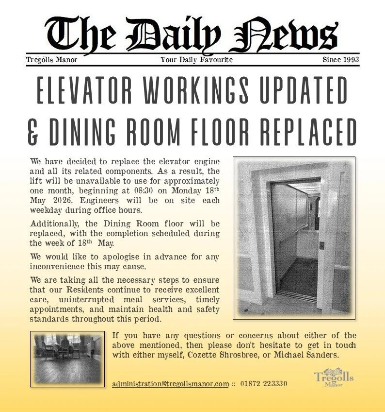 news for next month