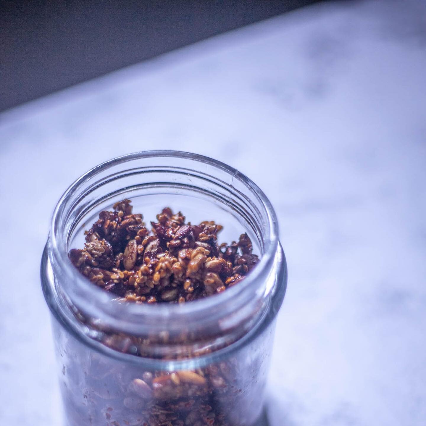 | BE WELL | Cook | Crunchy Umami Multi-Seed Topping &mdash; A healthy and delicious crunchy seed mix consisted of sunflower, pumpkin and sesame seeds, coated and roasted in an Asian-inspired sauce.  Sprinkle it generously on soups and salads.  Eat it