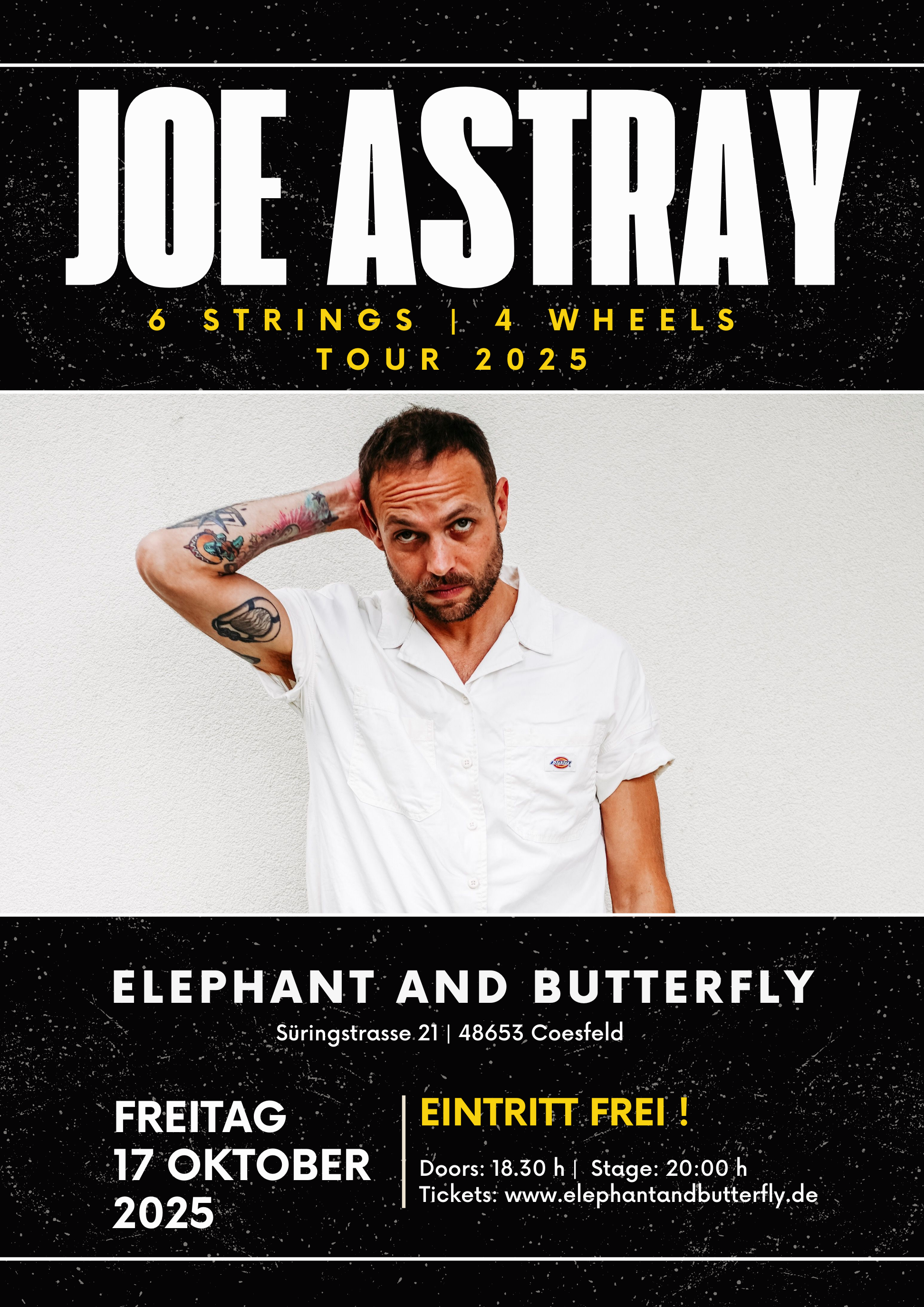 JOE ASTRAY - LIVE bei ELEPHANT AND BUTTERFLY