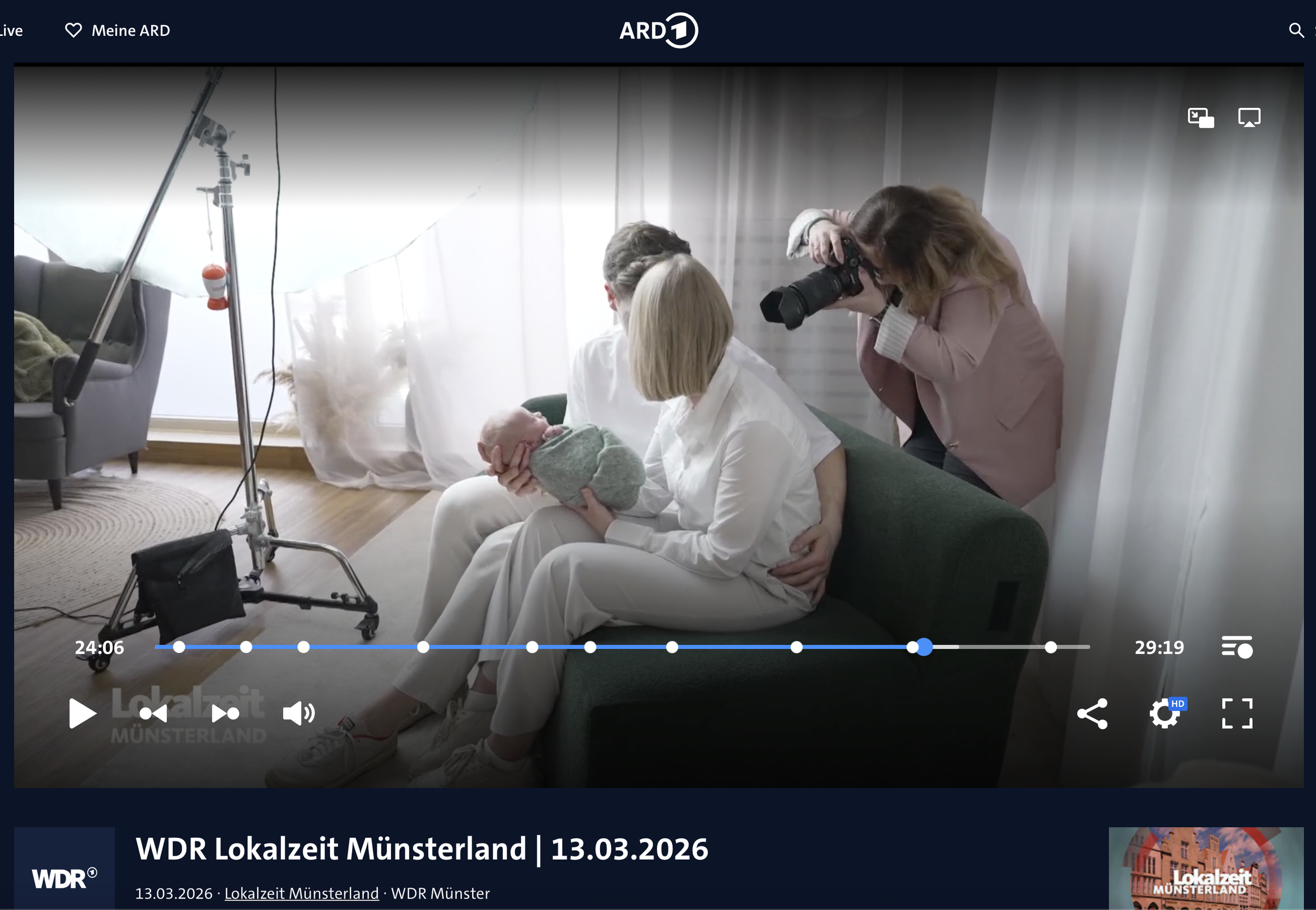 Beitrag über unsere Arbeit in der WDR Lokalzeit Münsterland