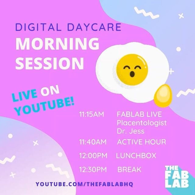 Good morning FABLAB! Today we are going to be LIVE on YOUTUBE! Go to: YouTube.com/thefablabhq. See you there!