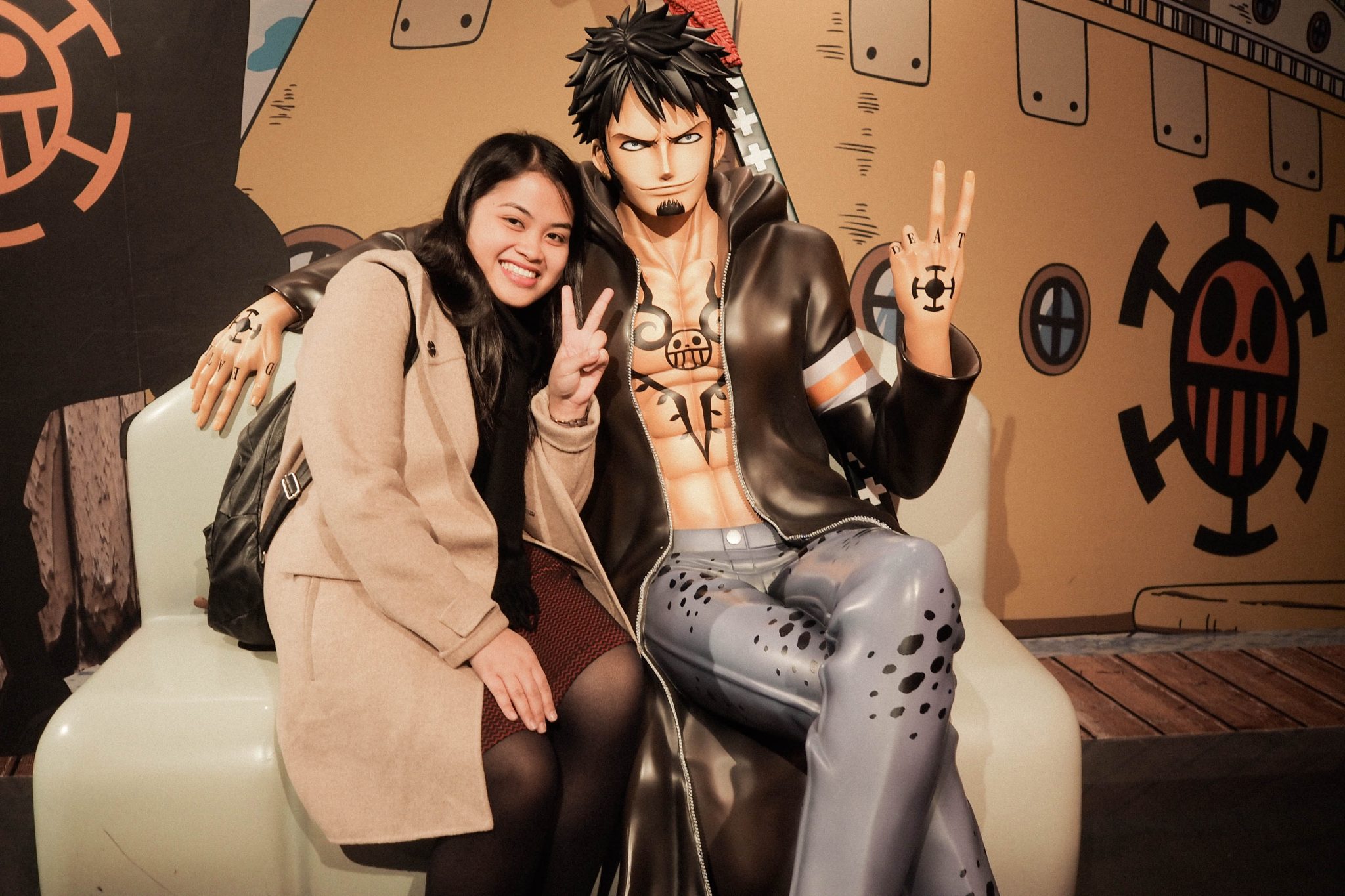Getting cuddly with Trafalgar Law. Haha!