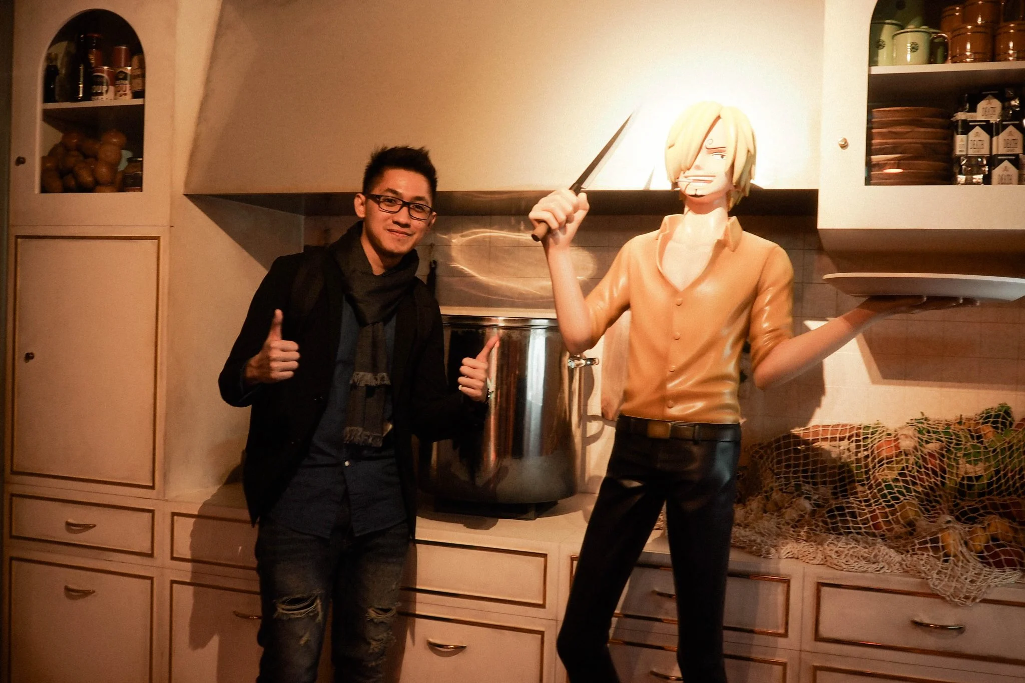 Sanji's kitchen inside the A Thousand Sunny