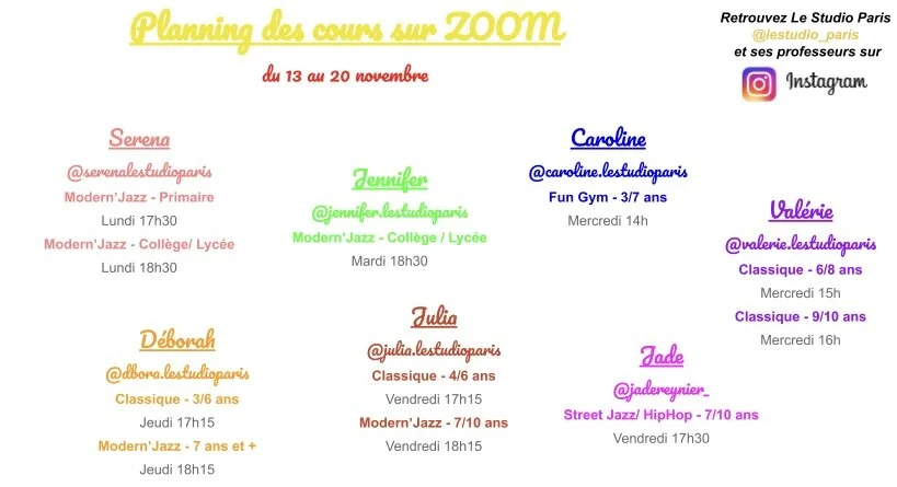 Accès exclusif à nos cours en ligne Enfants et Ados !