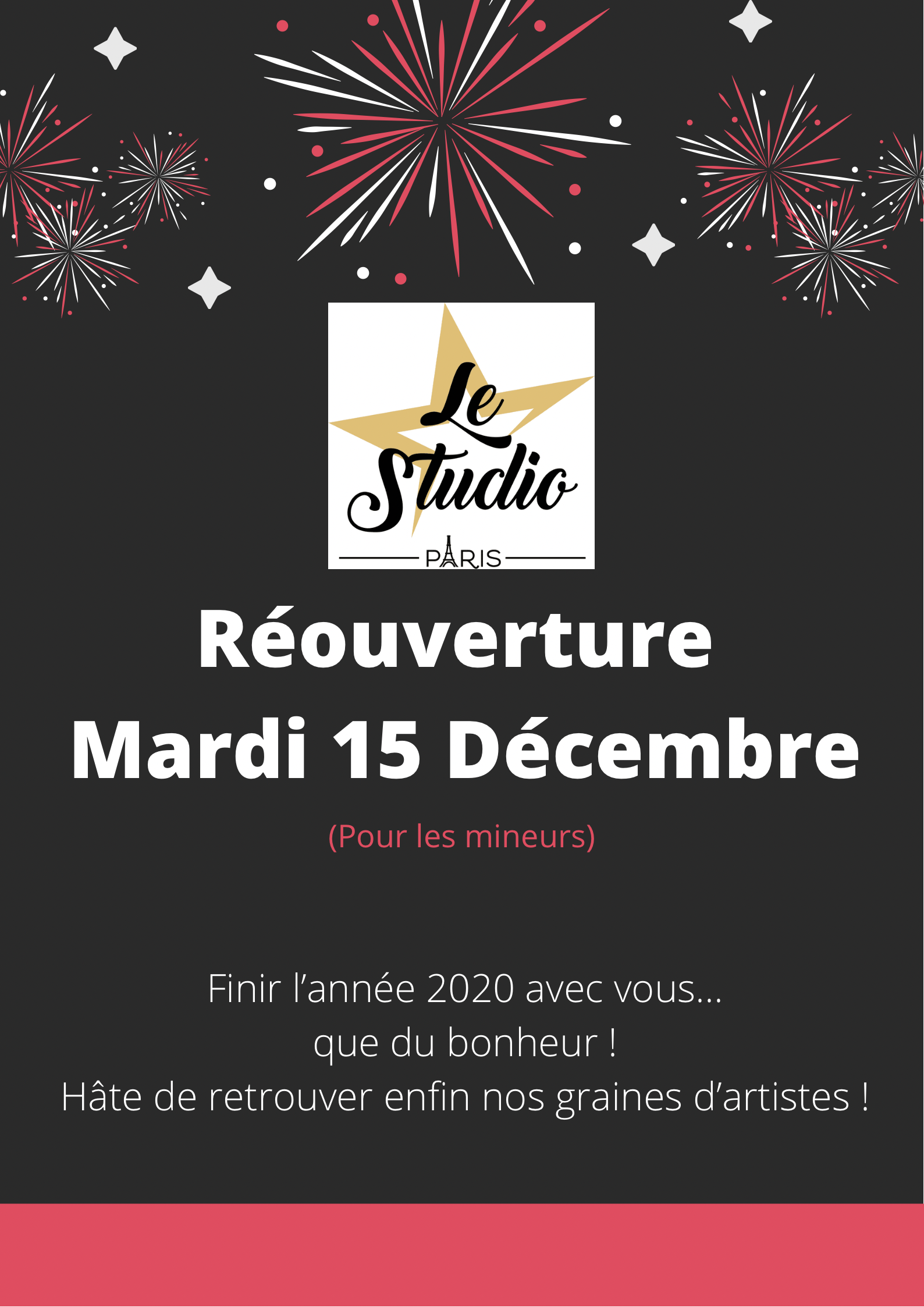 Réouverture Mardi 15 Décembre !