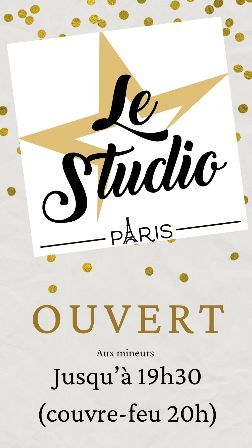 Confirmation d'ouverture aux mineurs