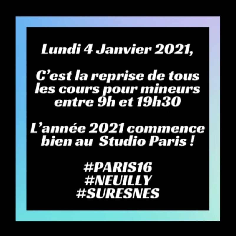 Lundi 4 Janvier 2021...