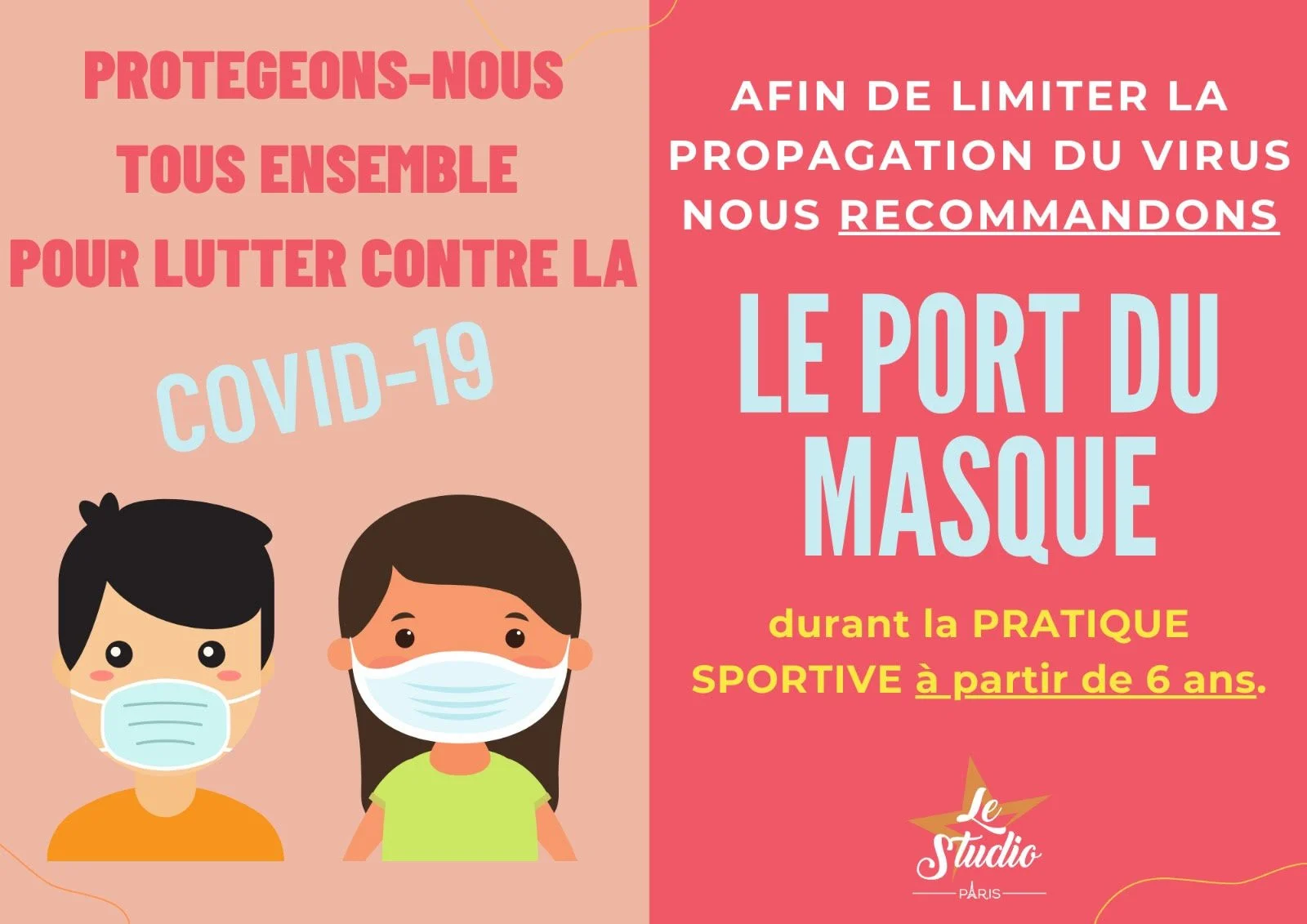 Port du Masque au Studio Paris